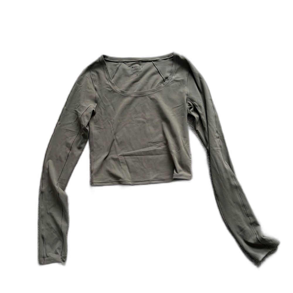 Athleta Transcend Crop LS - Size XS
